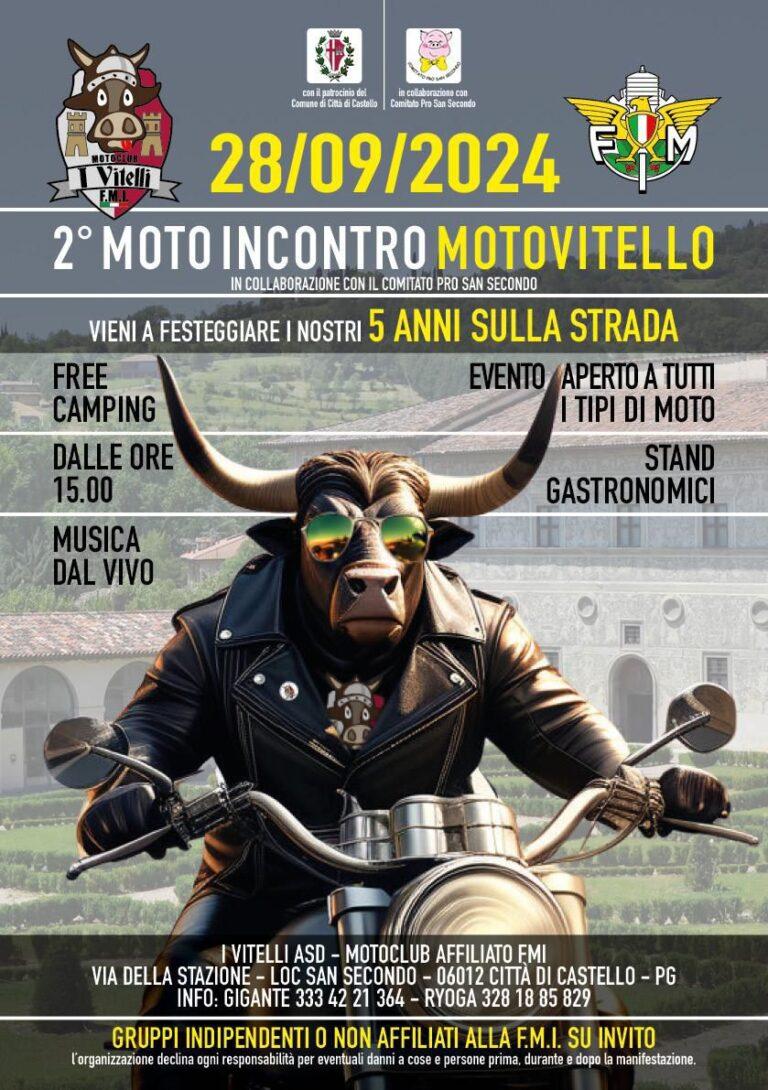 “MOTO INCONTRO MOTOVITELLO” sabato 28 settembre il secondo incontro