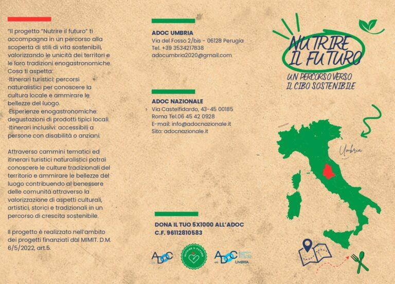 “Nutrire il futuro”, il progetto per gli stili di vita sostenibili di Adoc fa tappa in Umbria