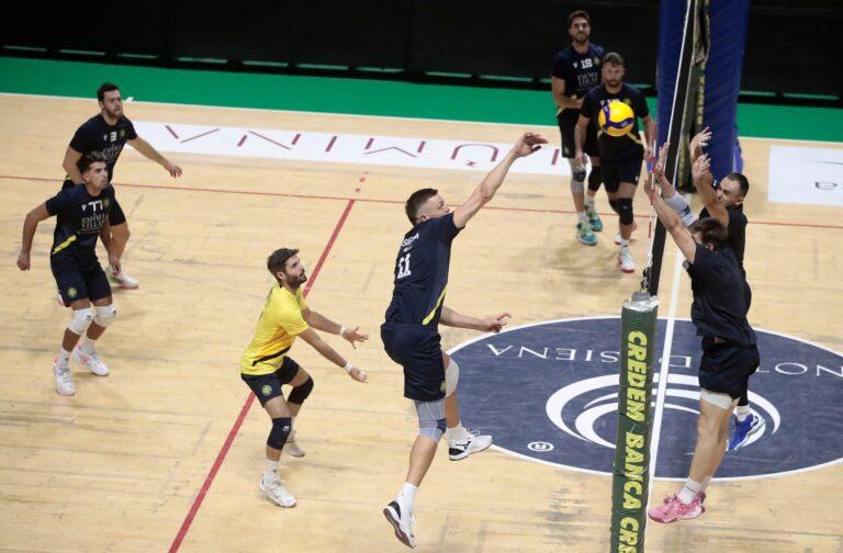 Buone indicazioni per la ErmGroup Altotevere nell’allenamento congiunto di Siena contro la Emma Villas,terminato 2-2