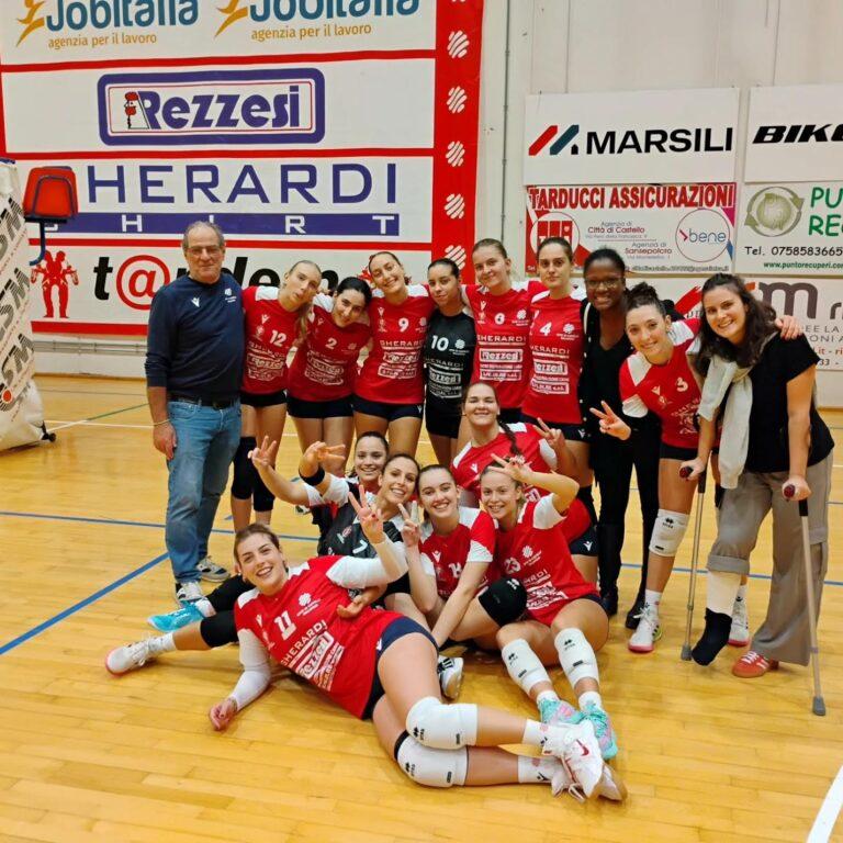 Pallavolo serie C/F: Città di Castello vince al tie break con la School Volley Perugia