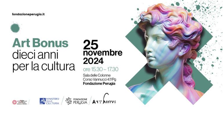 “Art Bonus – 10 anni per la cultura”, il convegno a Perugia