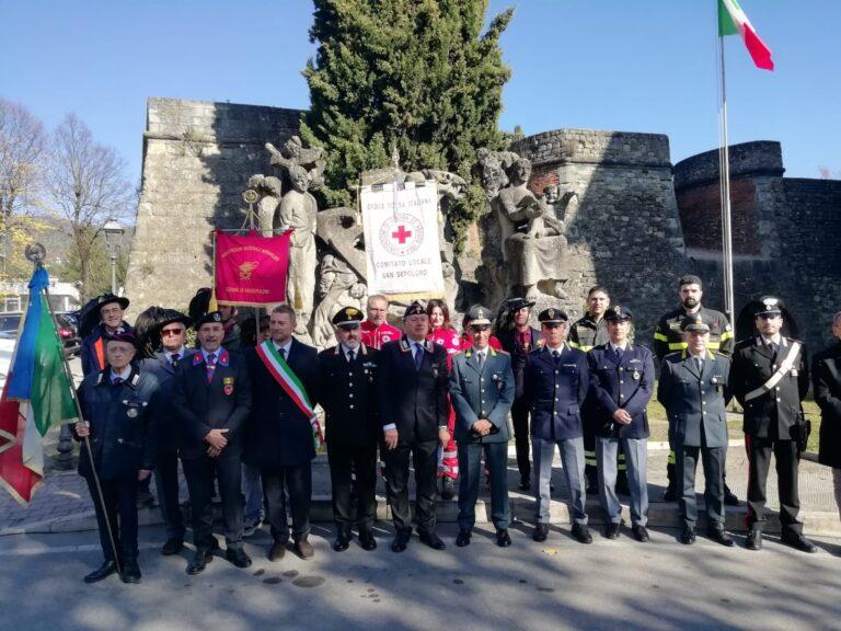 Celebrata ieri a Sansepolcro la ricorrenza del 4 Novembre, 106esimo anniversario della giornata delle Forze Armate