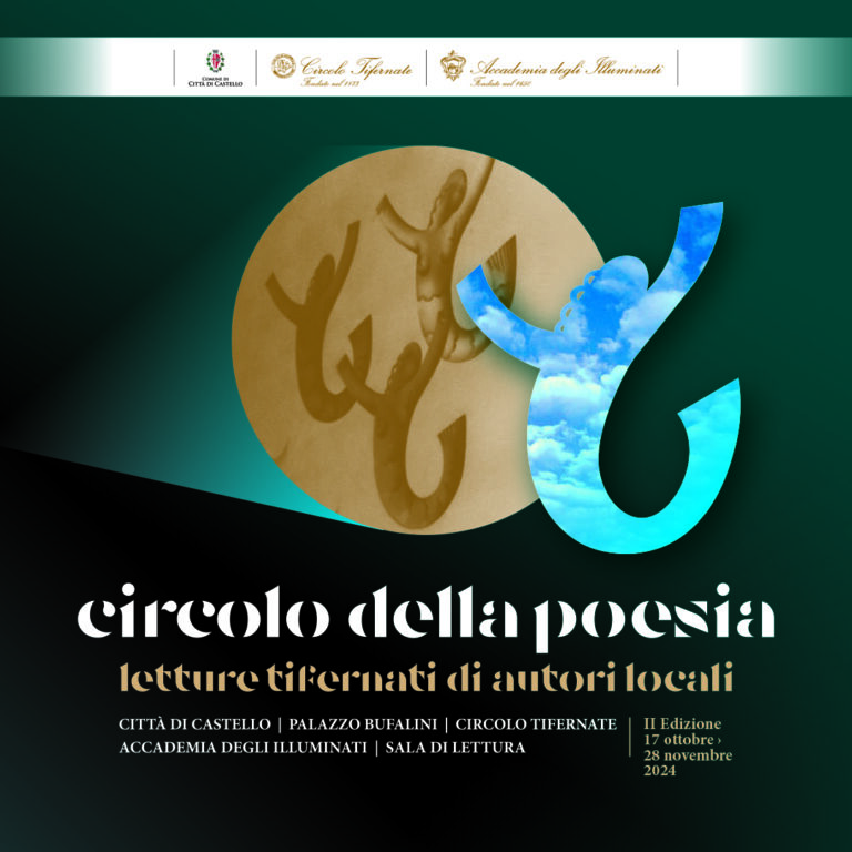 “Circolo della Poesia” quindi ed ultimo appuntamento con il poeta Daniele Piccini nella Sala di Palazzo Bufalini, Circolo Tifernate, Accademia degli Illuminati giovedì 28 novembre alle ore 19.00