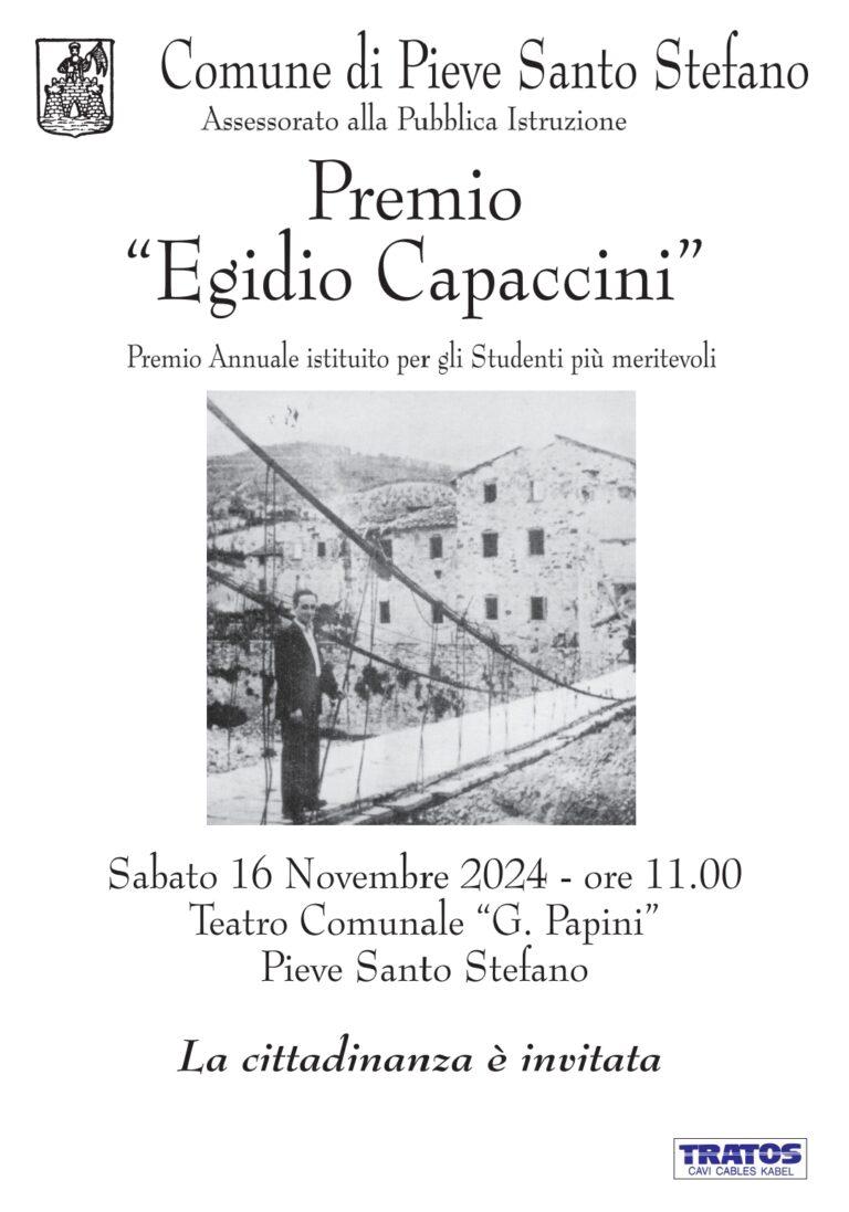 Torna il premio “Egidio Capaccini” per gli studenti di Pieve più meritevoli