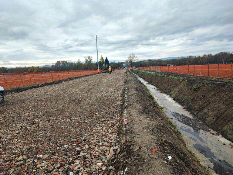 Sansepolcro: procedono come da cronoprogramma i lavori per la viabilità di collegamento del secondo ponte sul Tevere