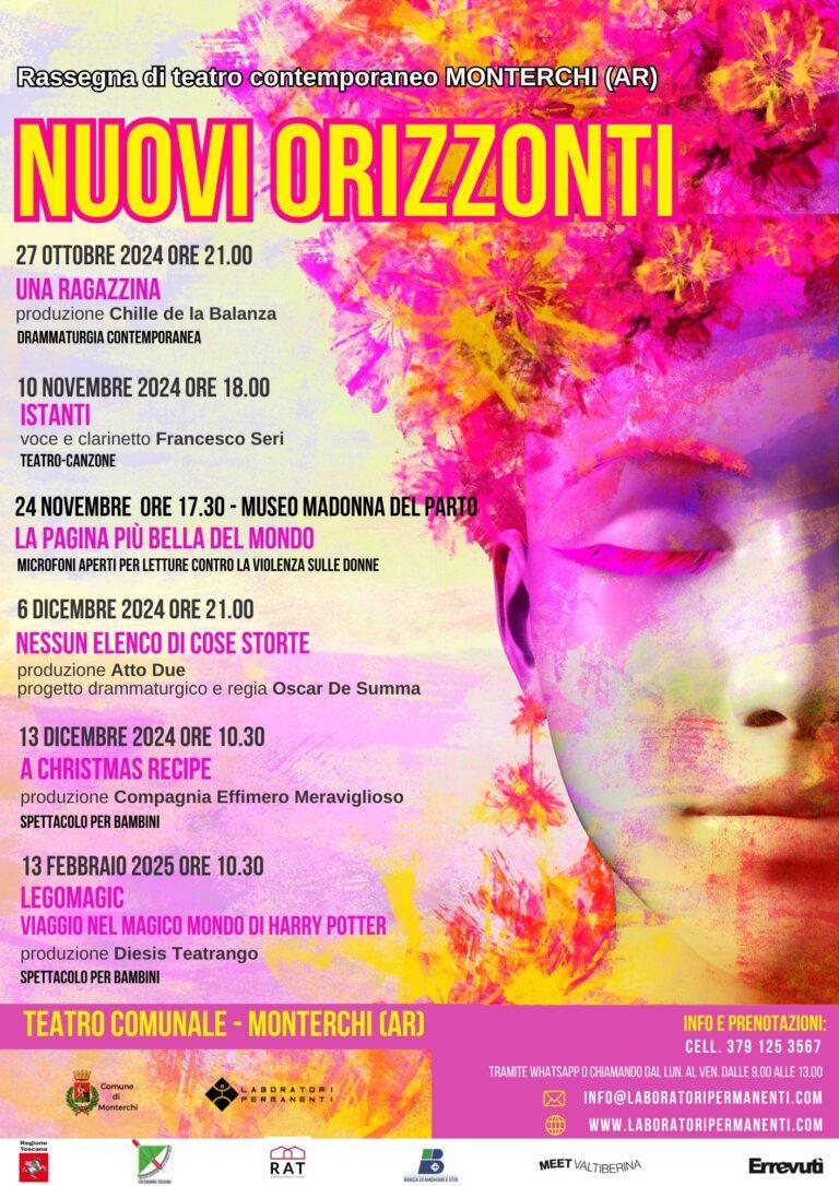 Laboratori Permanenti ha inaugurato la terza edizione di Nuovi Orizzonti, la rassegna di teatro contemporaneo al Teatro Comunale di Monterchi.