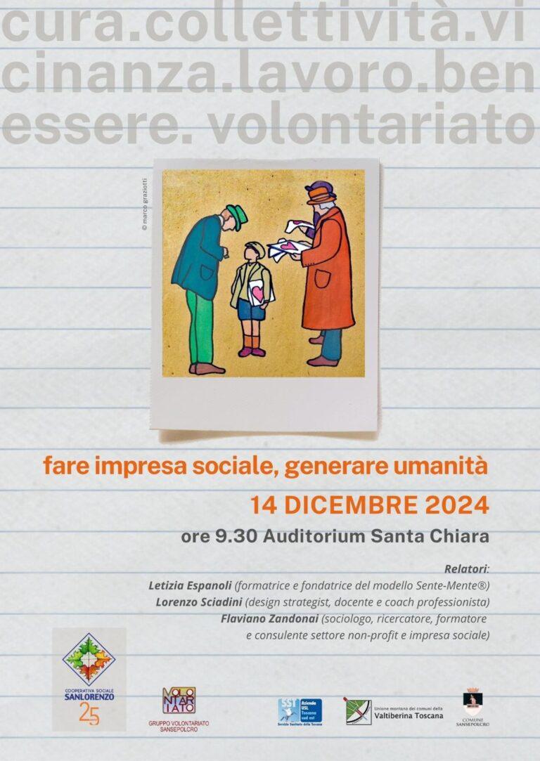 La Cooperativa Sociale San Lorenzo di Sansepolcro celebra i suoi venticinque anni di attività: sabato convegno all’auditorium di Santa Chiara
