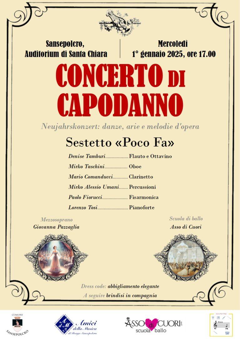 Debutto per il Concerto di Capodanno a Sansepolcro: tradizione e novità con il Sestetto Poco Fa all’Auditorium di Santa Chiara