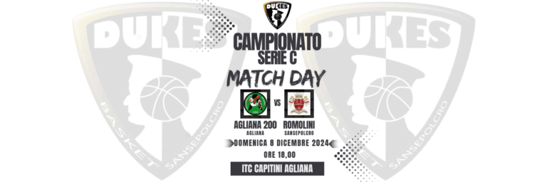 Basket: Agliana-Dukes Sansepolcro 77-93