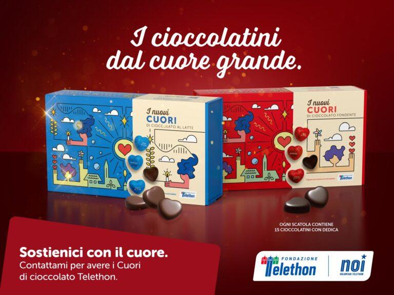 Sansepolcro aderisce alla Campagna di Natale Telethon 2024: arrivano i Cuori di Cioccolato in piazza il 14 e 21 dicembre