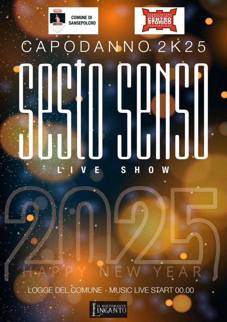 Conto alla rovescia al 2025 con il “Sesto Senso Live Show”