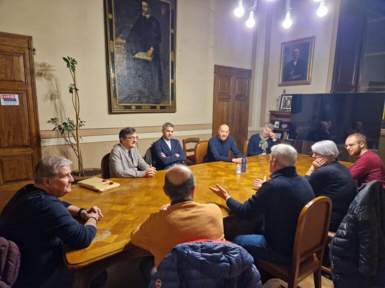 “Billy” Costacurta a Sansepolcro, per un evento di carattere sportivo, ricevuto a Palazzo delle Laudi