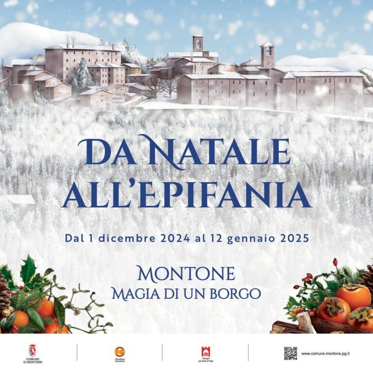 Montone – La magia delle feste pronta a invadere il borgoDomenica 8 dicembre mercatini e accensione dell’Albero di Natale in piazza Fortebraccio