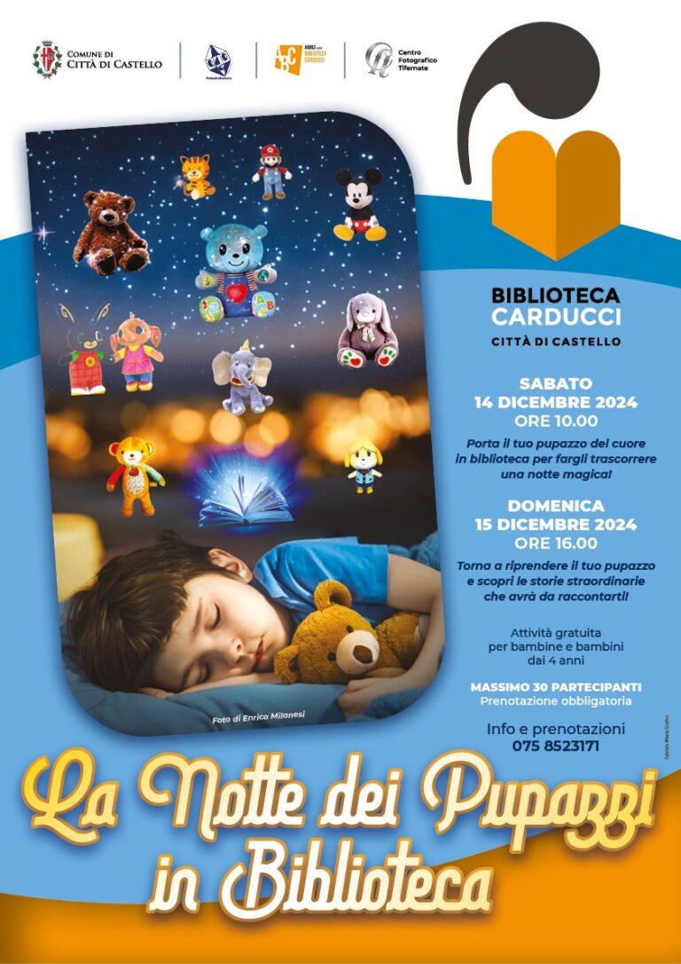 Crescente successo alla Biblioteca Carducci di Città di Castello e in tutta Italia “La notte dei pupazzi in biblioteca”