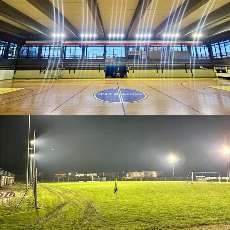 Umbertide: nuova illuminazione pubblica a Led al pazzetto dello sport Staccini, allo stadio del Calzolaro e alla di Vittorio