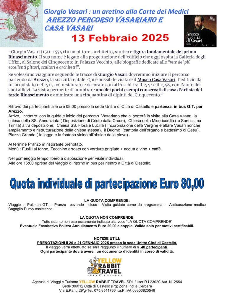 Unitre Città di Castello, tante proposte, l’inizio di un nuovo corso (Storia dell’arte) ed iscrizioni per la prima gita del nuovo anno nel programma della prossima settimana