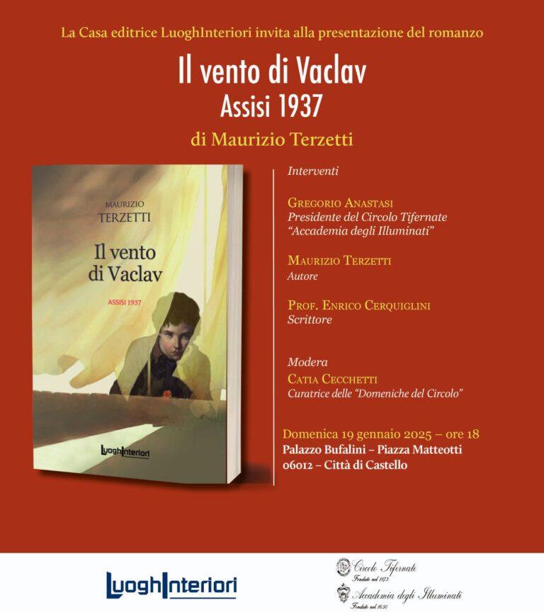 “Le Domeniche al Circolo”: domenica 19 gennaio presentazione del libro “Il vento di Vaclav,  Assisi 1937”