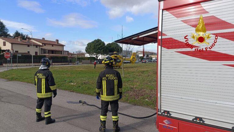 Incidente sul lavoro a Città di Castello, uomo di 36 anni trasportato con elisoccorso Nibbio all’ospedale di Perugia