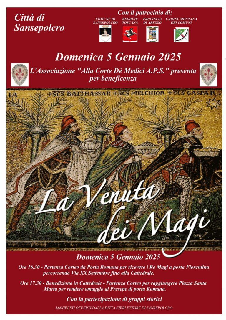 Vigilia dell’Epifania con La Venuta dei Magi. A Sansepolcro un Evento di Tradizione e Solidarietà
