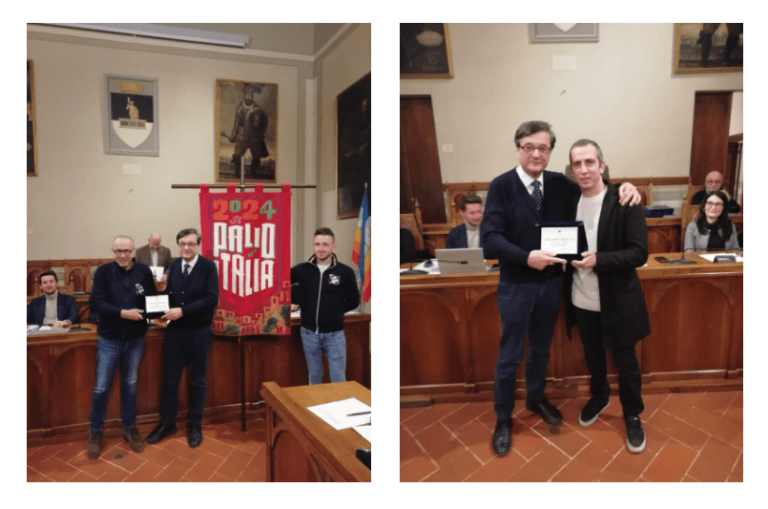 Serata di riconoscimenti lunedì 27 gennaio a Palazzo delle Laudi: targa per la Società Balestrieri e per il campione di Kickboxing Alessandro Riguccini
