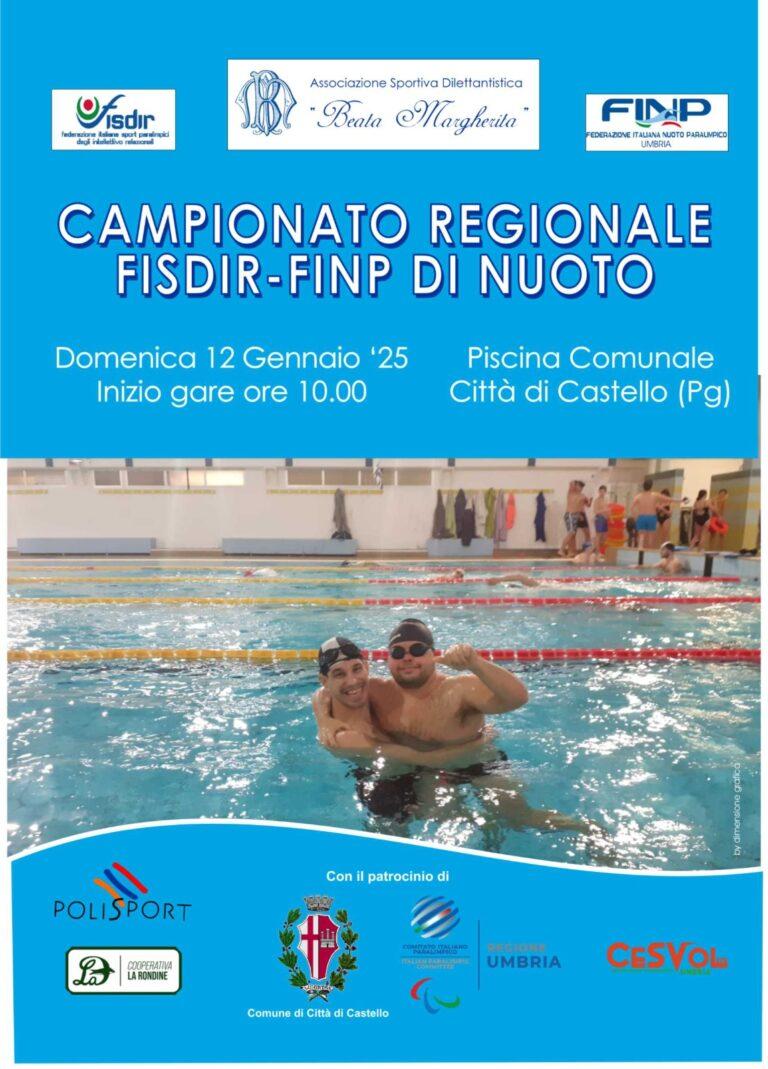 Domenica 12 Gennaio alla piscina comunale, i campionati di nuoto FISDIR (Federazione Italiana Sport per disabilità intellettivo-relazionale)