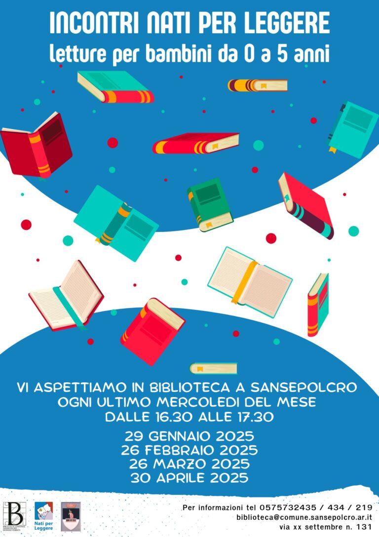Incontri “Nati per Leggere”: al via le letture per bambini da 0 a 5 anni in biblioteca