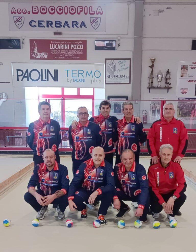 Bocce: al via il Campionato Italiano di serie B e nella prima giornata la bocciofila Cerbara ospiterà la formazione della Rinascita Orbetello