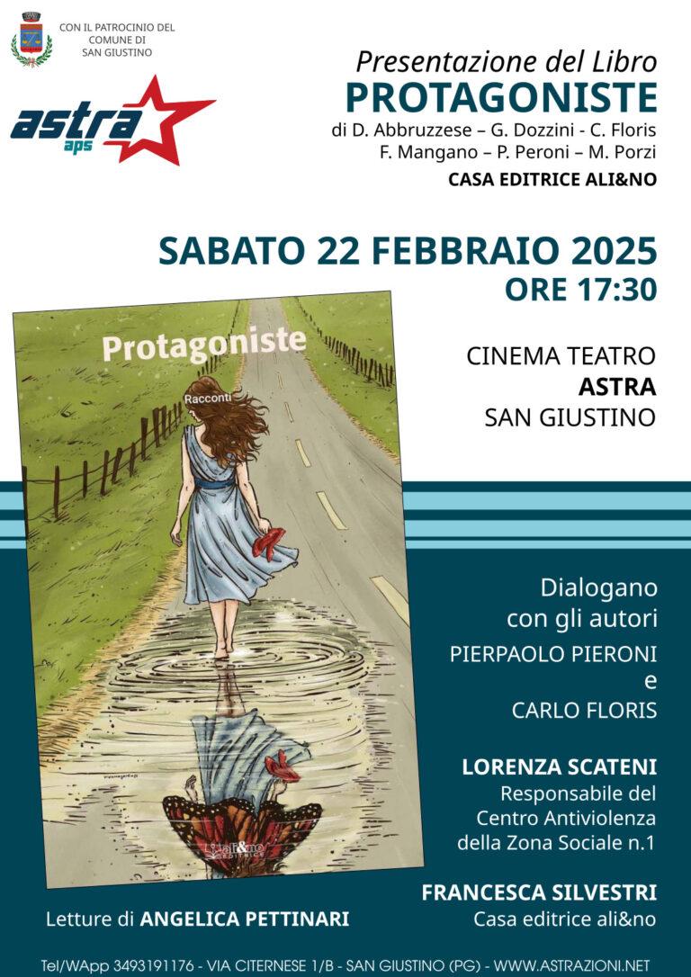  Sabato 22 febbraio al teatro Astra di San Giustino la presentazione del libro “Protagoniste”