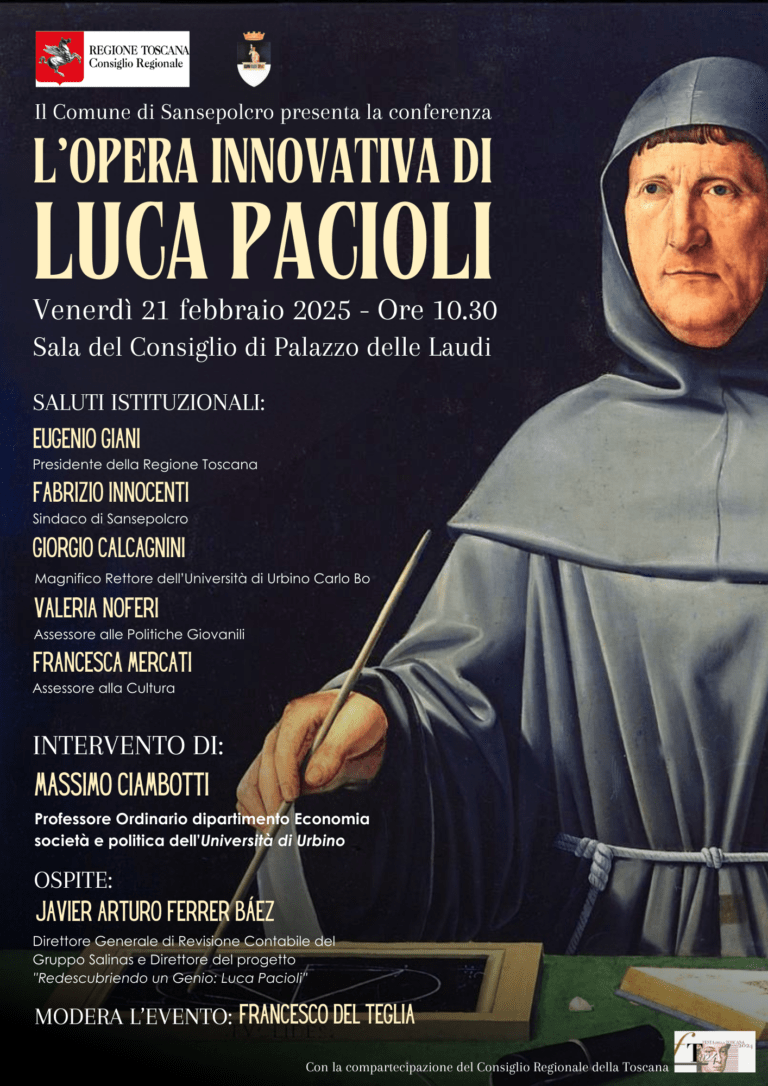 Sansepolcro celebra l’opera innovativa di Luca Pacioli con una conferenza dedicata