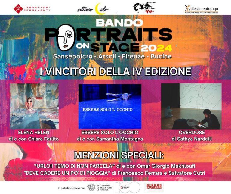 Rete interregionale Portraits on stage: i vincitori della quarta edizione del Bando