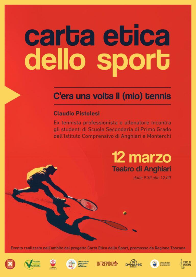 Claudio Pistolesi ad Anghiari per un incontro con gli studenti sulla Carta Etica dello Sport