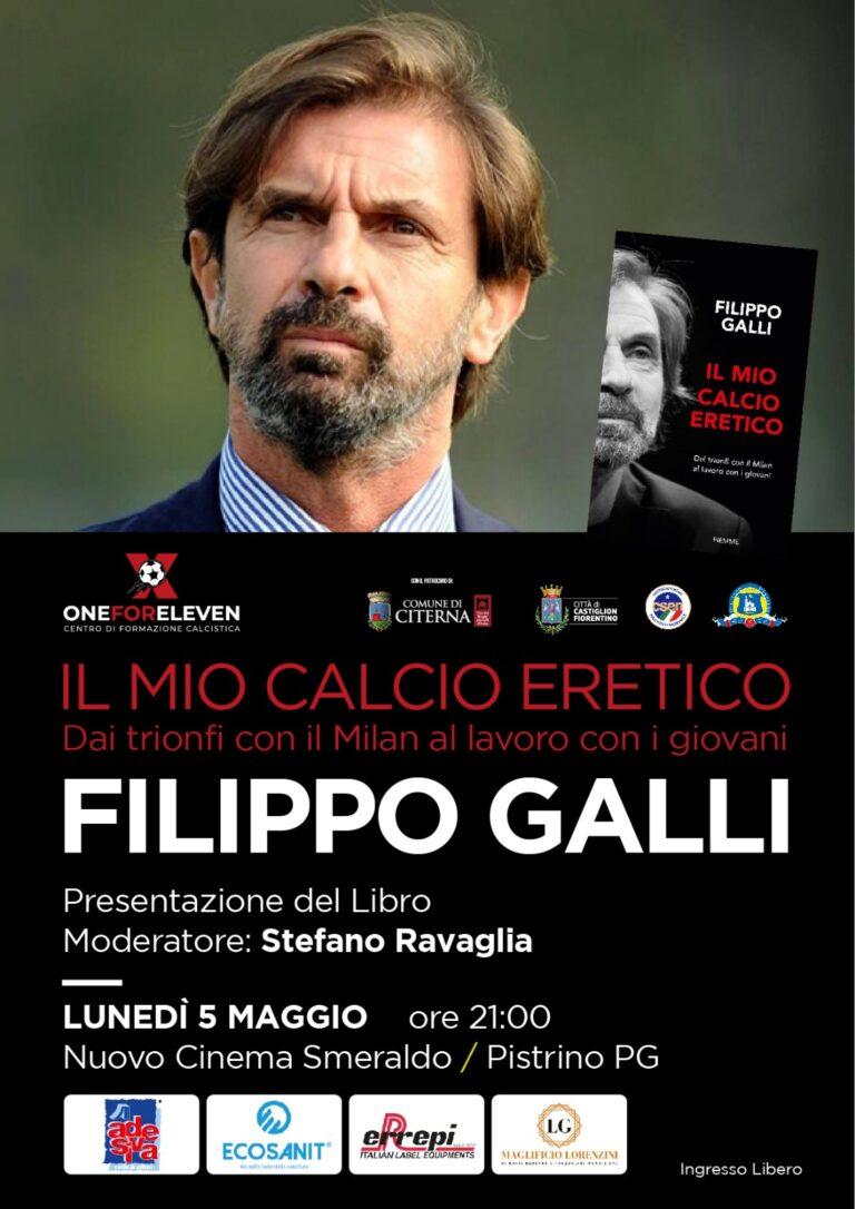 Ripartono con Filippo Galli gli eventi di One For Eleven: l’ex difensore del Milan al Nuovo Cinema Smeraldo di Pistrino il 5 maggio con il suo libro “Il mio calcio eretico. Dai trionfi con il Milan al lavoro con i giovani”