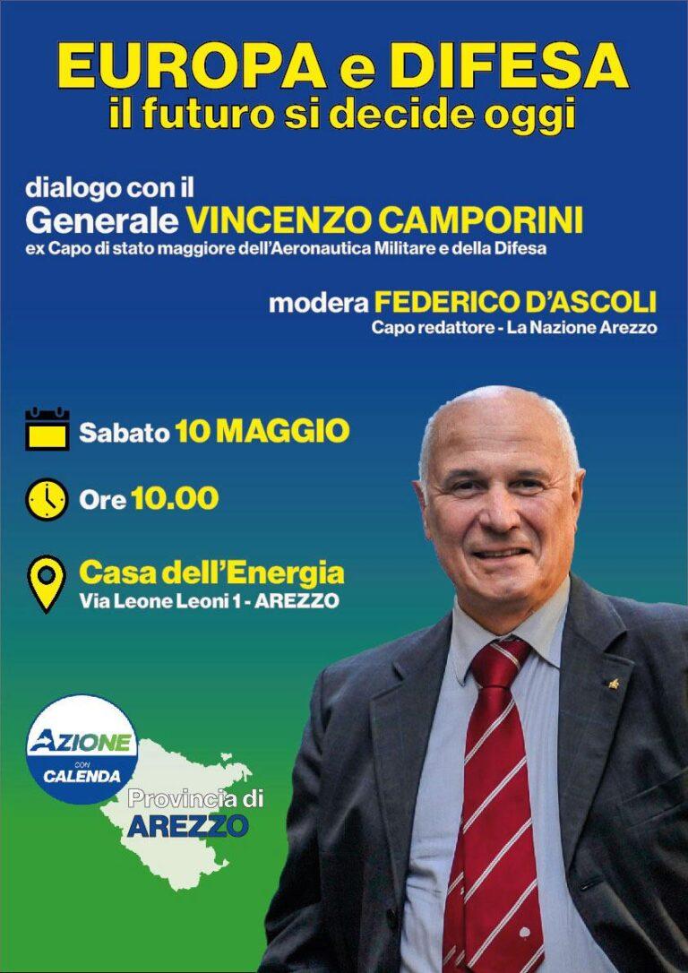 Azione Arezzo ospita il Generale Vincenzo Camporini per un dialogo sul futuro della difesa comune europea