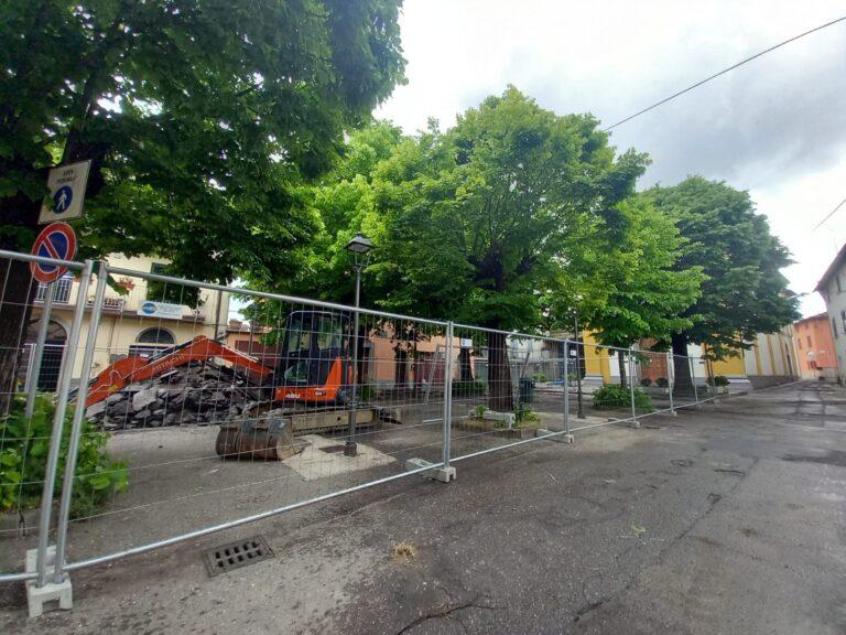 Al via i lavori in piazza Giabbanelli a Selci