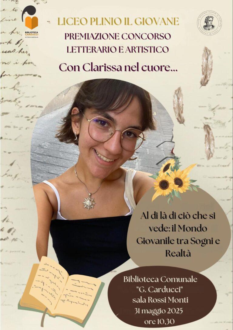 Sabato 31 maggio a partire dalle ore 10,30 alla Carducci la cerimonia di premiazione del Concorso “Con Clarissa nel cuore”