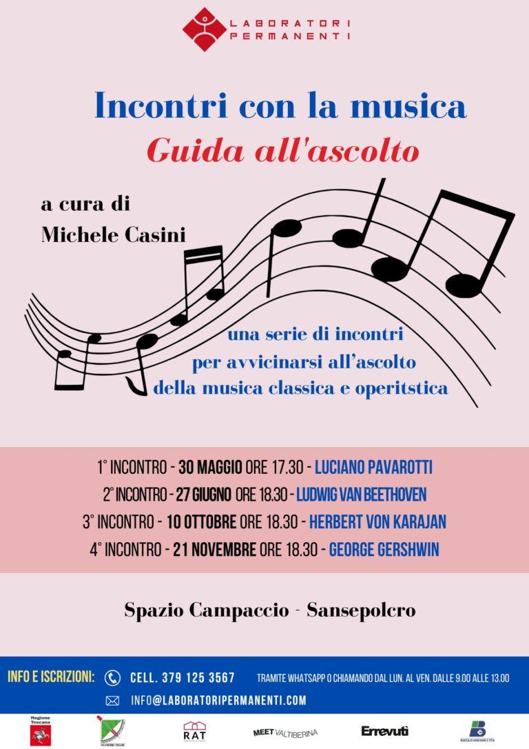 Tornano gli “Incontri con la musica – Guida all’ascolto” a cura di Michele Casini