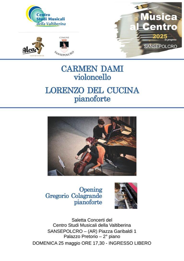 A Sansepolcro nuovo appuntamento per “Musica al Centro” domenica 25 maggio Sala Concerti Centro Studi Musicali della Valtiberina
