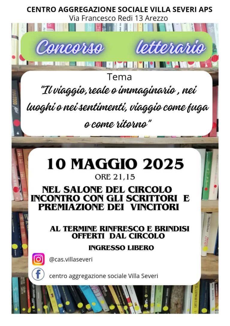 Arezzo, a Villa Severi si premiano i vincitori del 2° Concorso letterario