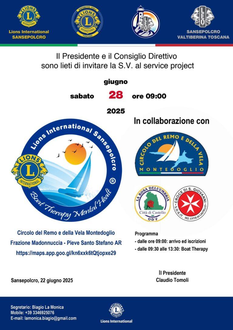 Lions Club Sansepolcro: una mattinata di Boat Therapy sul Lago di Montedoglio