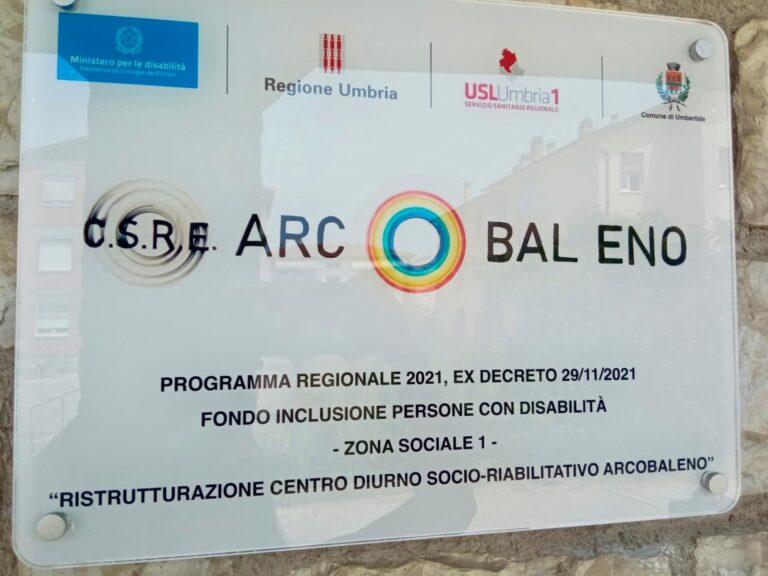 Umbertide: completati i lavori di ristrutturazione del centro diurno socio-riabilitativo Arcobaleno