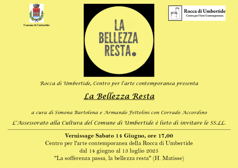 Arriva alla Rocca di Umbertide la mostra del progetto “La bellezza resta“
