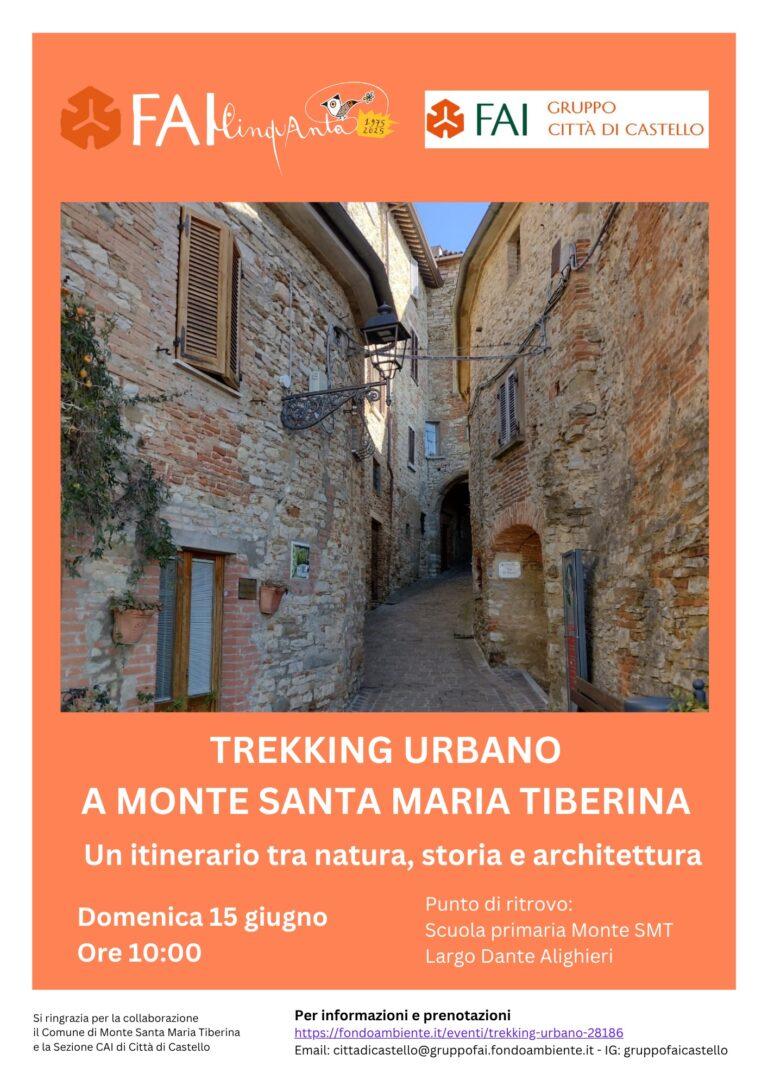 Gruupo Fai Città di Castello.  Domenica 15 giugno Trekking urbano a Monte santa Maria Tiberina