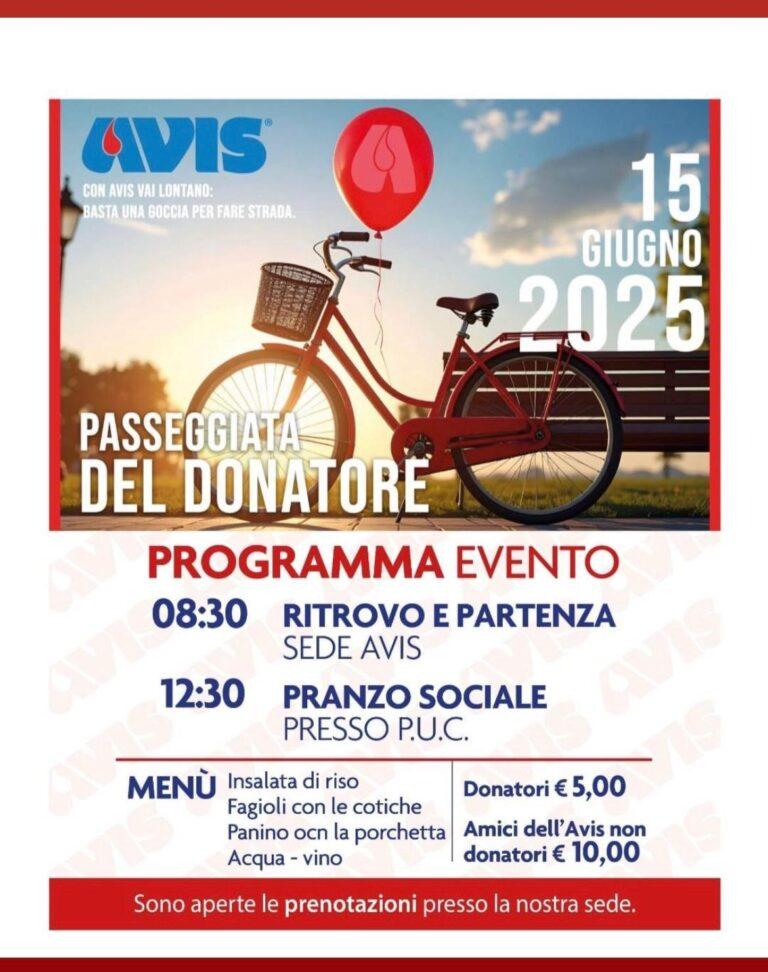 Avis Umbertide: domenica 15 giugno torna la “Biciclettata del Donatore”