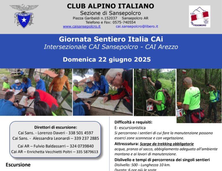 Domenica 22 giugno la giornata del Sentiero Italia con i volontari del Cai di Sansepolcro e Arezzo