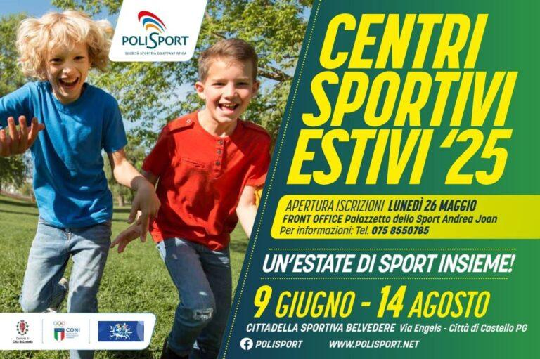 Centri Sportivi Estivi Polisport 2025: questa mattina presso gli impianti Tennis Polisport di Città di Castello la presentazione