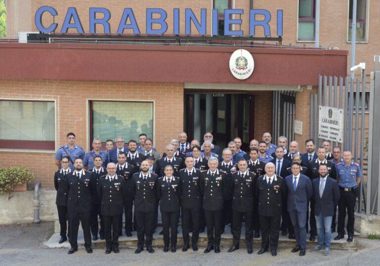 Perugia: il Generale Iacobelli incontra il Comando Provinciale dei Carabinieri