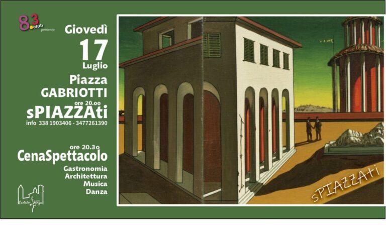 “sPIAZZAti” giovedì 17 luglio in Piazza Gabriotti, gastronomia, architettura, musica e danza