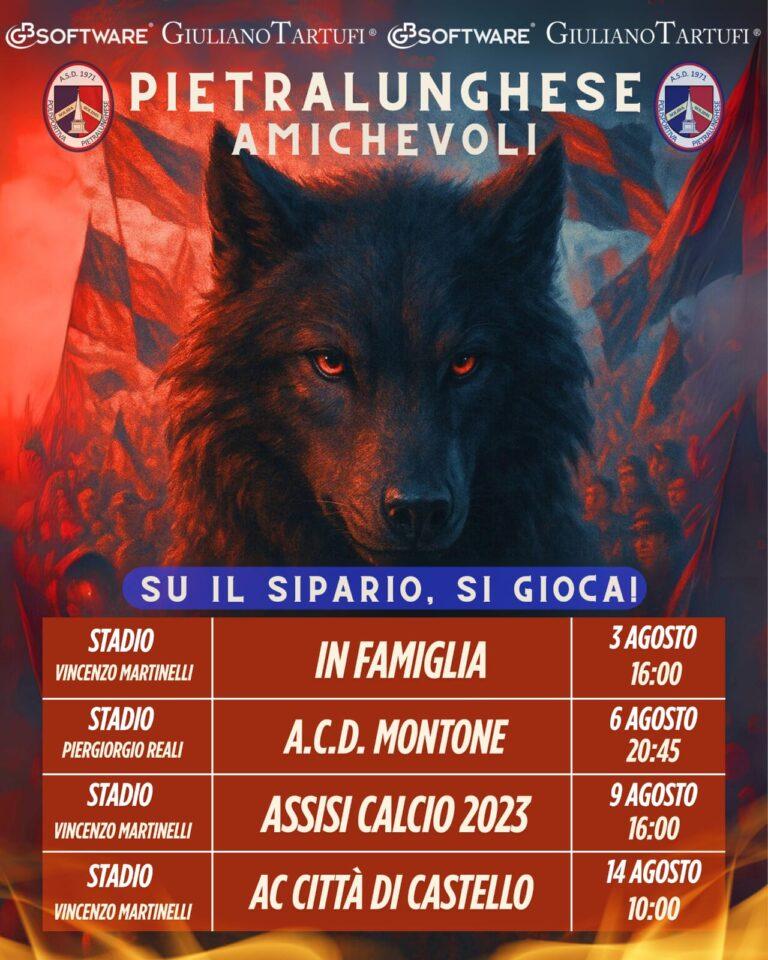 Pietralunghese, le amichevoli precampionato