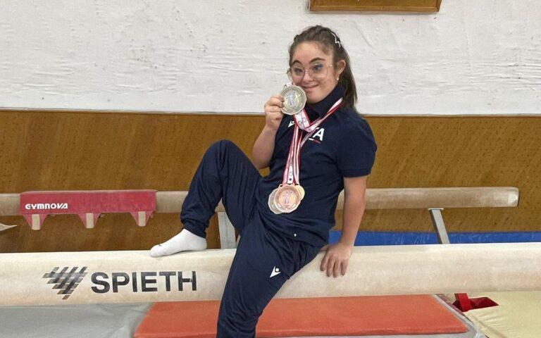 Targa ufficiale a Veronica Fiori, ginnasta diciottenne talento dell’Asd Centro Judo Ginnastica Tifernate di Città di Castello
