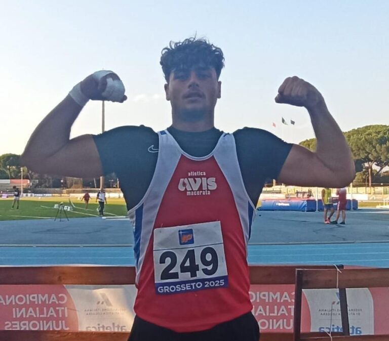 Atletica Libertas: Augusto Cecchetti è Campione Italiano juniores di lancio del peso